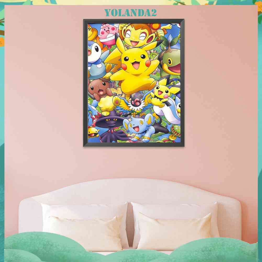 Bộ Tranh Thêu Chữ Thập 11CT DIY Hình Cá Sấu Hoạt Hình