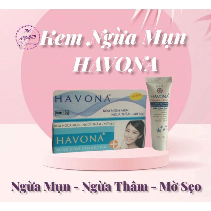 COMBO 3 HỘP KEM NGỪA MỤN THÂM DỊ ỨNG HAVONA (NEW)