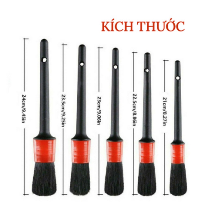 Chổi Cọ Vệ Sinh Xe Ô Tô Xe Máy Đa Năng - Cọ Rửa Khoang Máy, Mâm Xe, Nội Thất