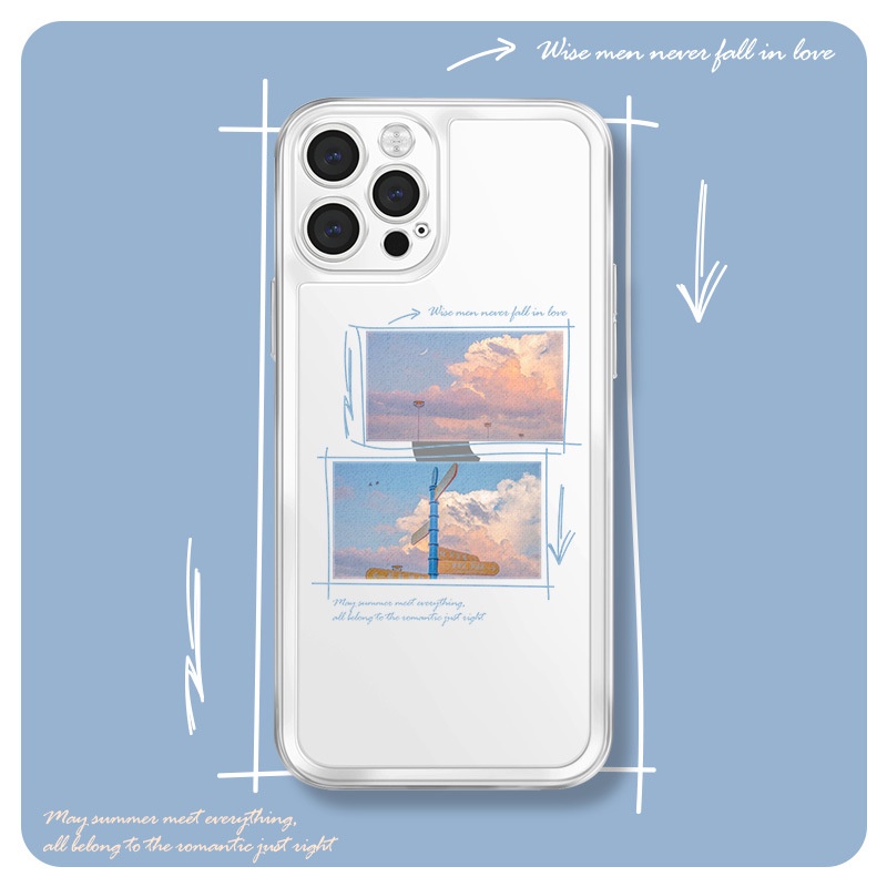 Ốp lưng iphone ốp Điện Thoại Tpu Trong Suốt Thời Trang Cho Iphone Xr Xs Max Xr 6s 8 7plus 11 Pro 12 Pro Max