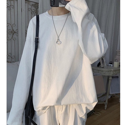 Áo thu đông nam form rộng tay dài thời trang unisex hàn quốc, áo thun nam tay dài big size vải cotton đẹp du lịch đi học