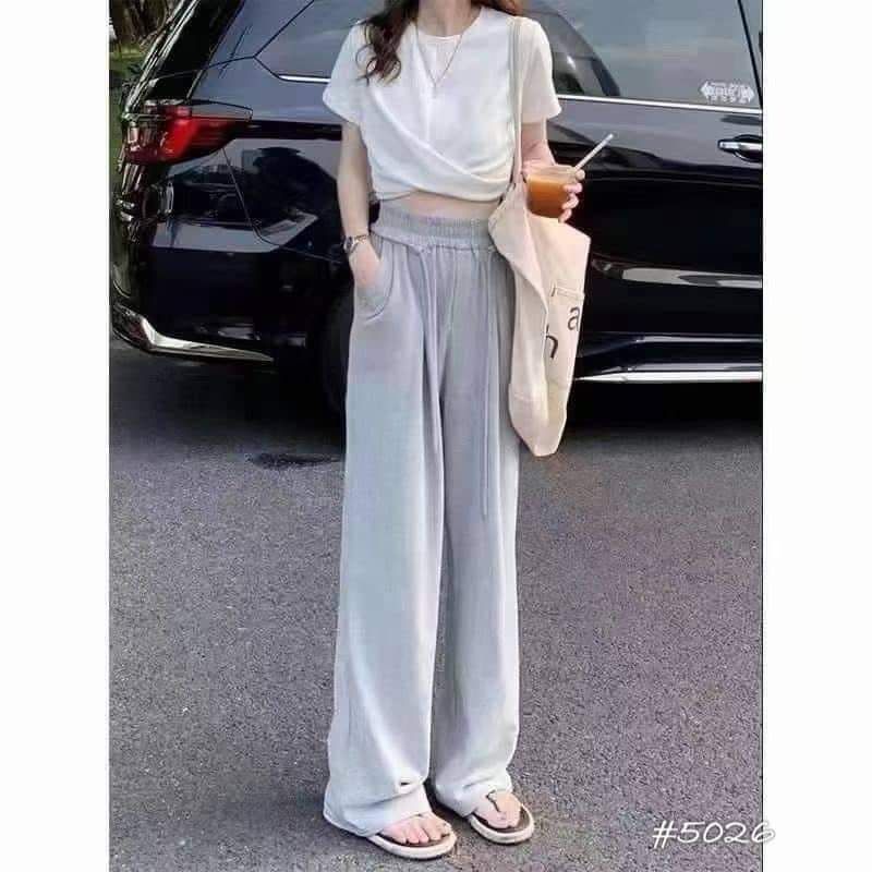 Quần nỉ suông dây buộc hàng QCL1