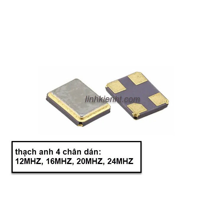 Thạch anh dán 4 chân thạch anh SMD 4 chân 12MHZ 16MHZ 20MHZ 24MHZ