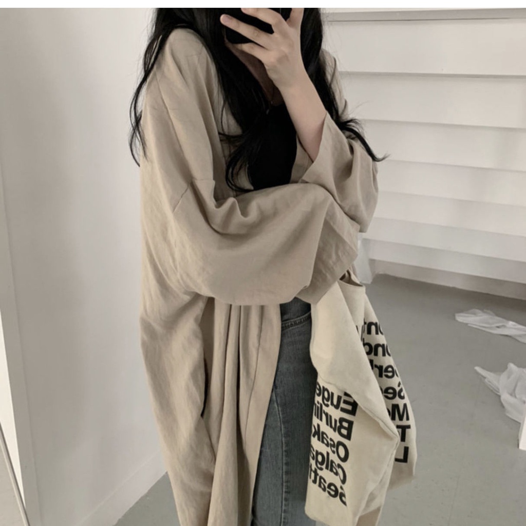 Áo Khoác Chống Nắng Dáng Rộng Thời Trang Mùa Hè Cho Nữ