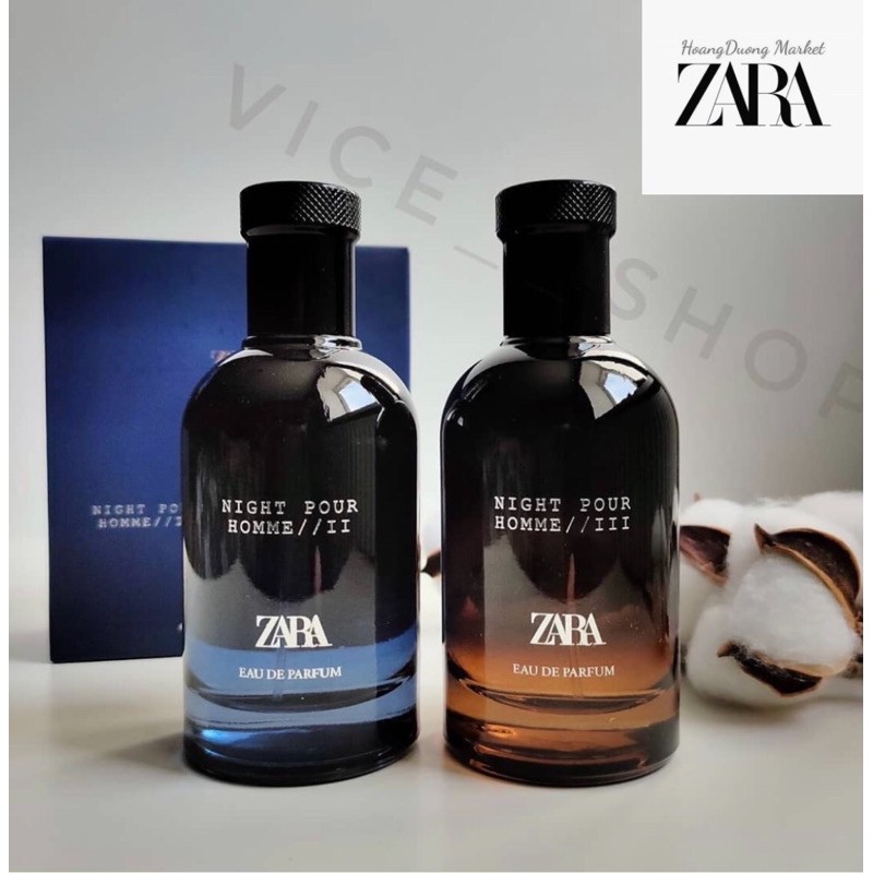 SET ZARA NAM NIGHT II & III EDP 100ml | Thế Giới Skin Care