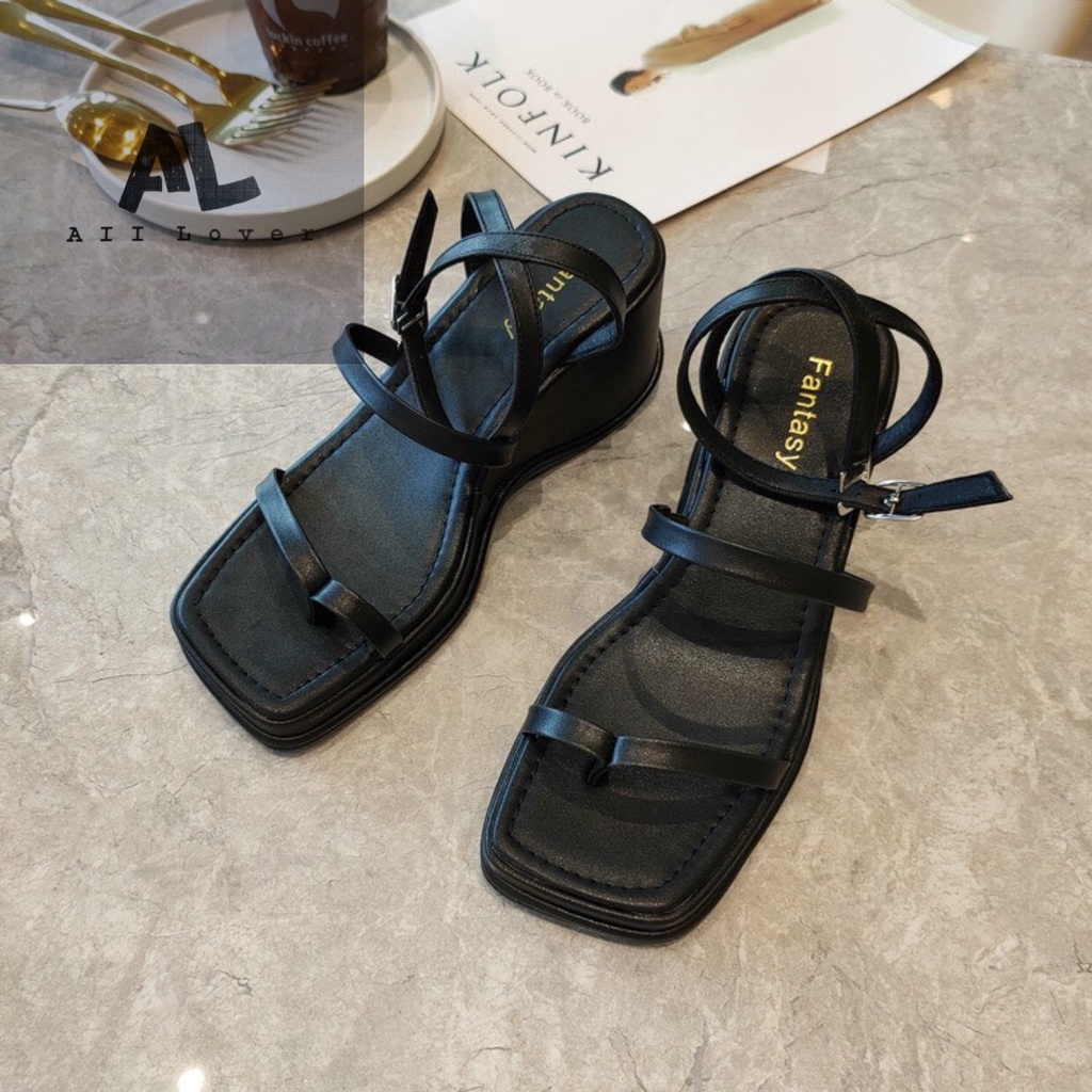 SANDAL XUỒNG ALI LOVER - GIÀY THỜI TRANG NỮ PHONG CÁCH HIỆN ĐẠI QUAI NGANG KẸP MẢNH ĐẾ CAO 7 PHÂN AS220202