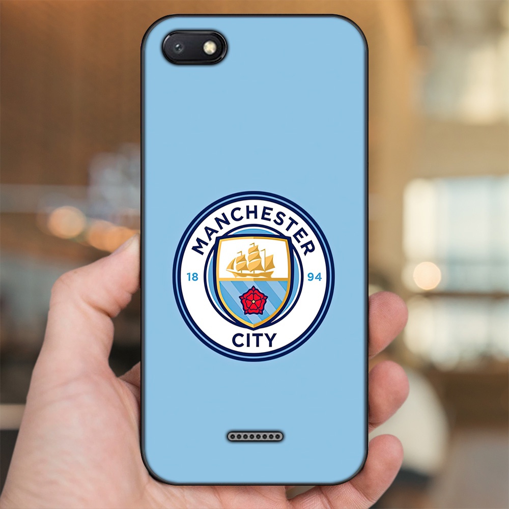 Ốp lưng Xiaomi Redmi 6A viền đen in hình Manchester City MC