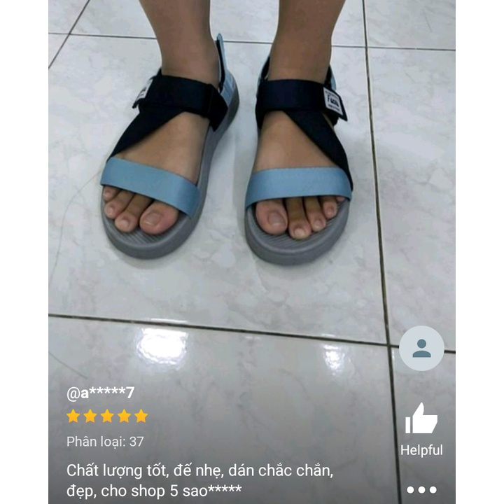 FACOTA | giày dép nam nữ xám phối xanh mang đi chơi đi học NN10