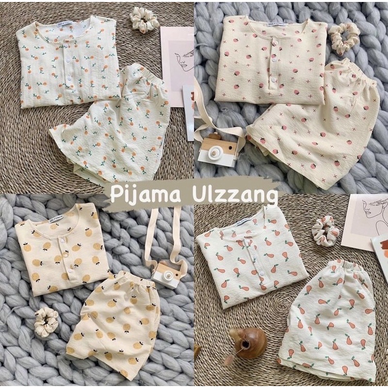 Set bộ pijama ulzzang chất xốp mềm in hình dễ thương, Set đồ ngủ mặc nhà nhiều hình phong cách Hàn Quốc