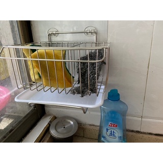 Giỏ đựng đồ rửa chén inox dán tường