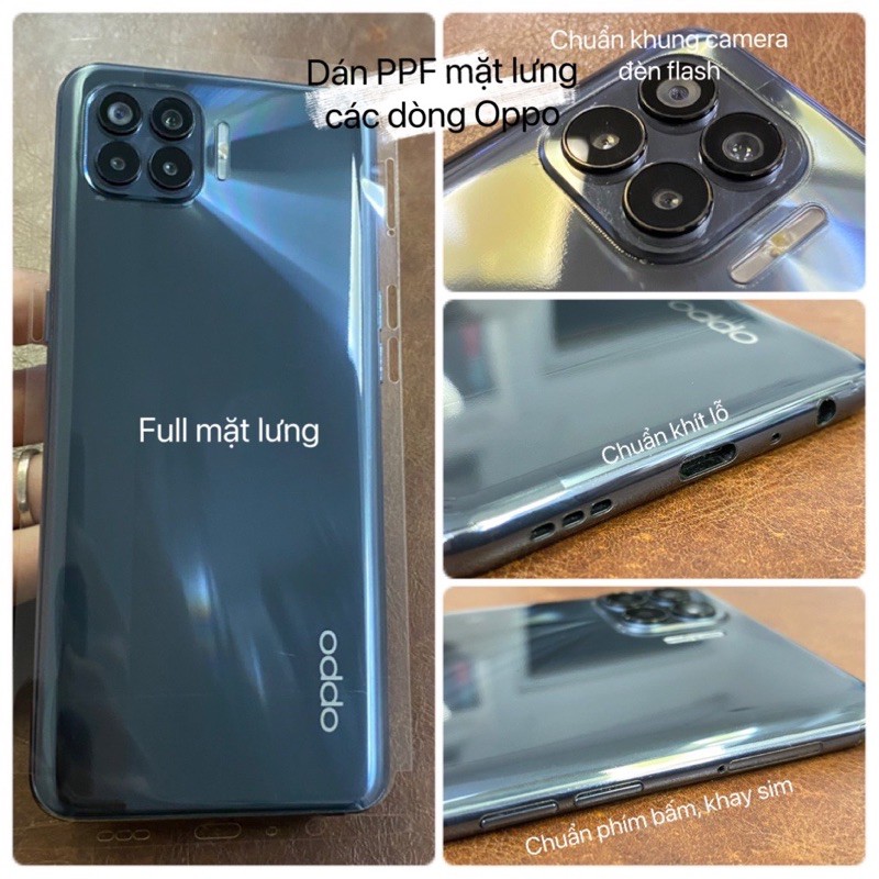 Dán PPF mặt trước, mặt sau, màn hình, mặt lưng Oppo A93 Full viền lỗ phím