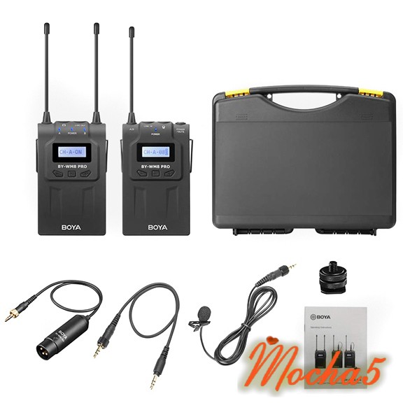 Bộ mic không đây BOYA BY-WM8 pro K1 RECEIVER dùng cho máy quay chuyên nghiệp (mới 98%)