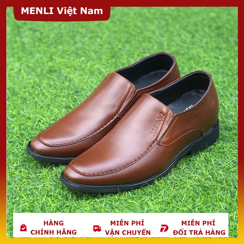 Giày da công sở GL45 đế tăng chiều cao 6,5 cm