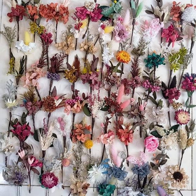 🍓🍓🍓1 cành Hoa khô cài tóc cô dâu 🍓🍓🍓