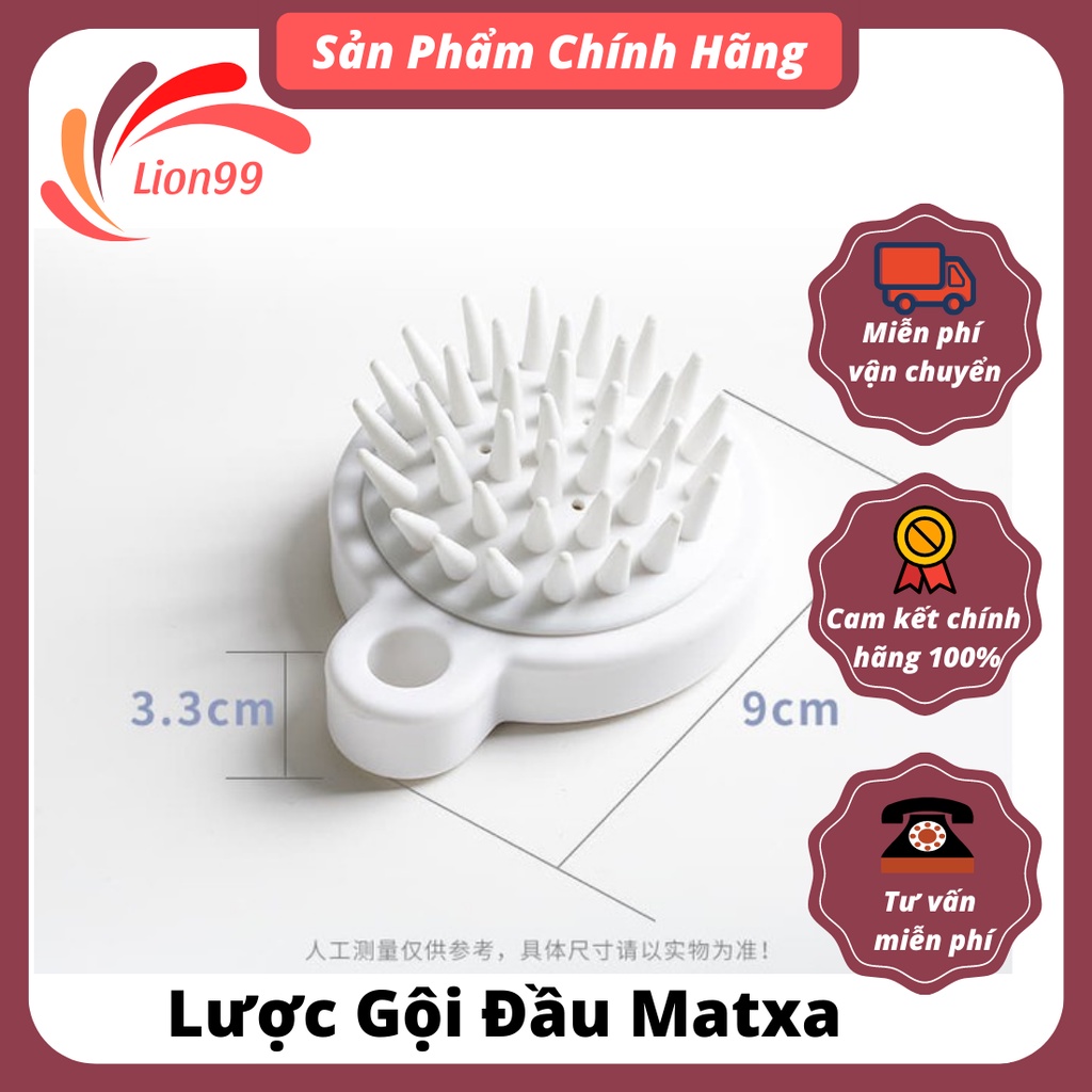 Lược gội đầu bằng silicon mát xa da đầu giảm rụng tóc