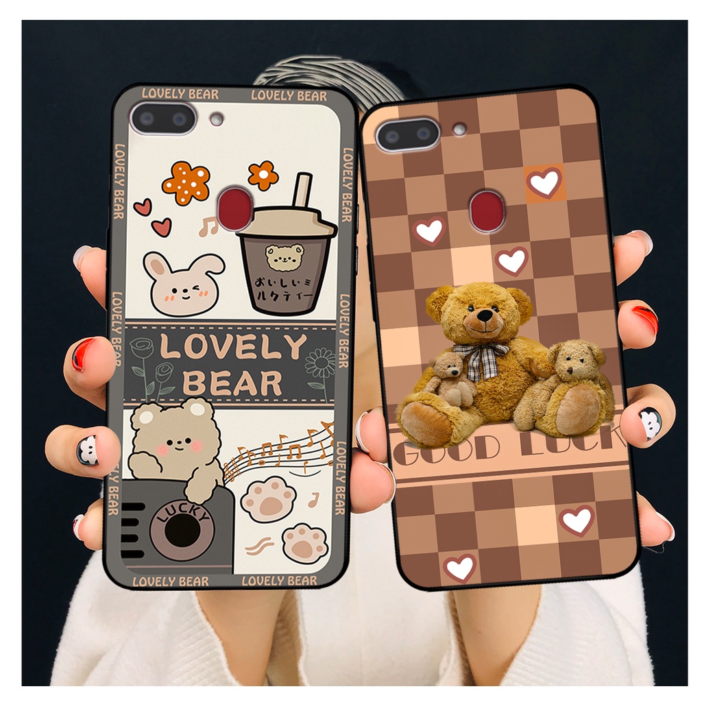 Ốp lưng Realme 2 in hình gấu bear dễ thương, bền đẹp