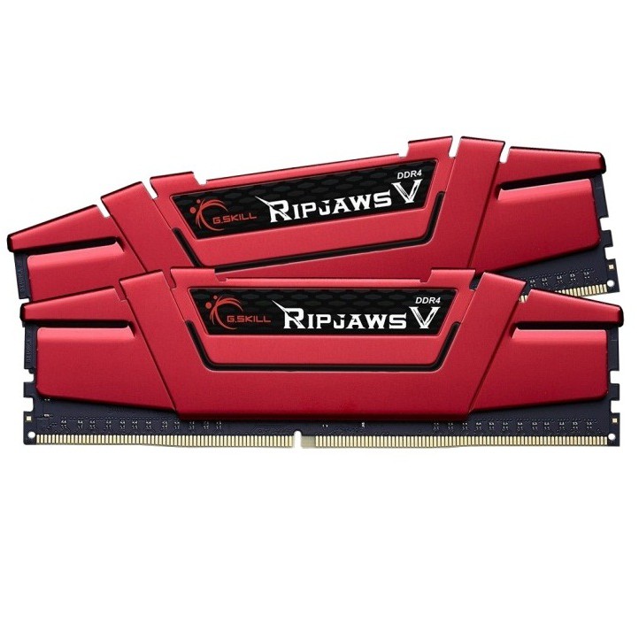 Ram máy tính G.SKILL RIPJAWS V-16GB (8GBx2) DDR4 3000MHz F4-3000C16D-32GVRB - Chính hãng, Mai Hoàng phân phối và BH