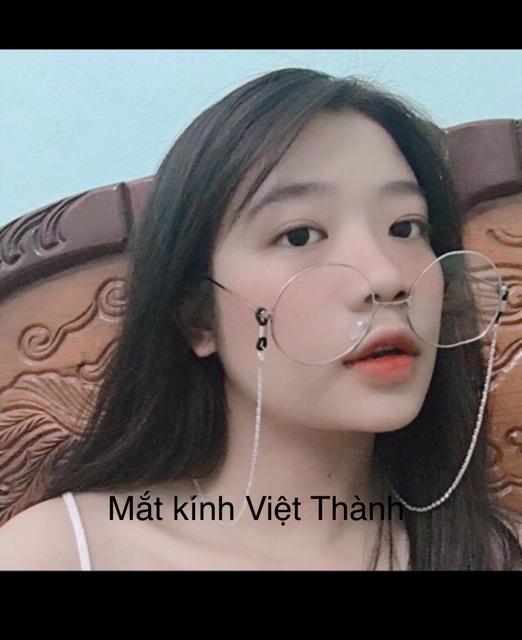 Dây đeo kính dài 80cm bằng kim loại KHÔNG KÈM KÍNH dây đeo khẩu trang chain dây đeo tai nghe Bluetooth