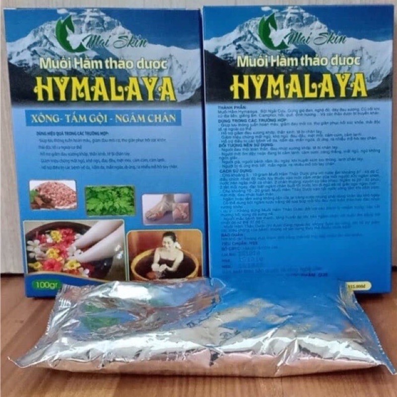 Muối hầm thảo dược Hymalaya - muối xông tắm gội ngâm chân