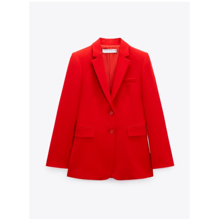 ZARA  Set Áo Khoác Blazers Dáng Ôm Phối Túi + Chân Váy Ngắn Thời Trang Mùa Thu 2022 Zara8459707 8457707