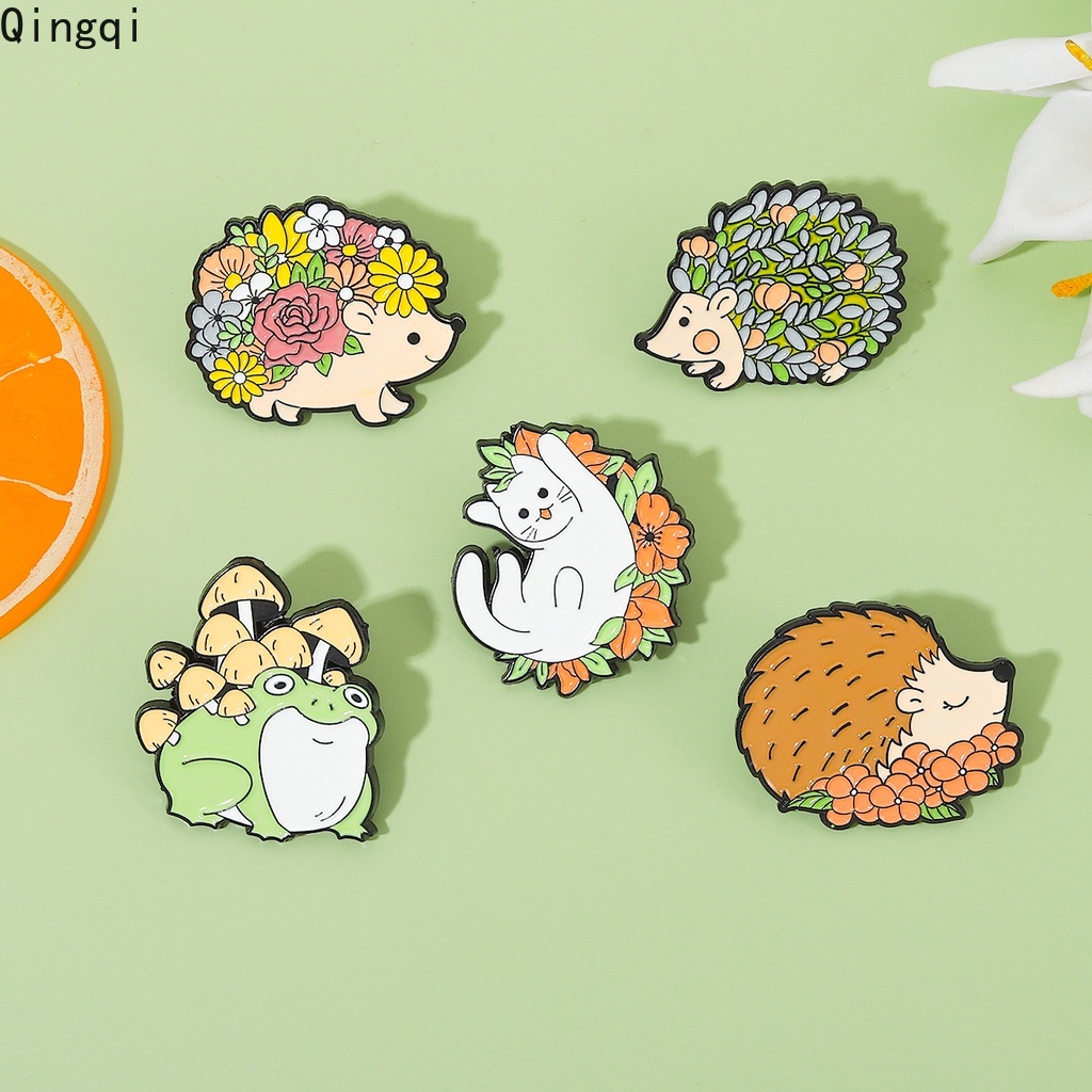 Ghim cài áo Miss Zoe hình nhím/ hoa/ mèo vui nhộn dễ thương cho bé