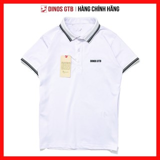 [Hàng cao cấp + Ảnh thật] Áo thun POLO nam cổ bẻ DINOS CÁ SẤU THÁI 4 chiều cao cấp, Áo POLO nam tay ngắn MÀU TRẮNG