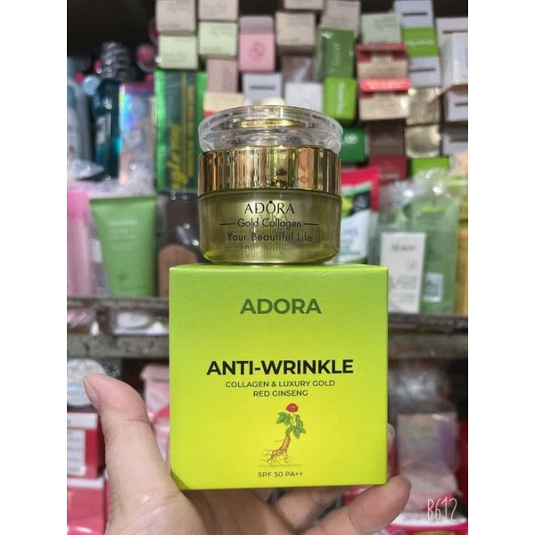 KEM ADORA - GOLD AND LUXURY GOLD RED GINSENG CHUYÊN NÁM TÀN NHANG ĐỒI MỒI - NGỪA NHĂN - TRẮNG DA SÁNG MỊN
