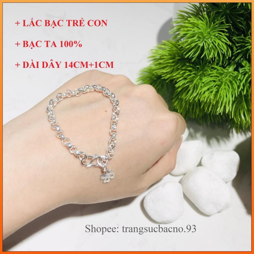 QUÀ TẶNG Ý NGHĨA  LẮC BẠC CHO BÉ VÒNG TAY VÒNG CHÂN BẠC TRẺ EM TRANG SỨC NO.93