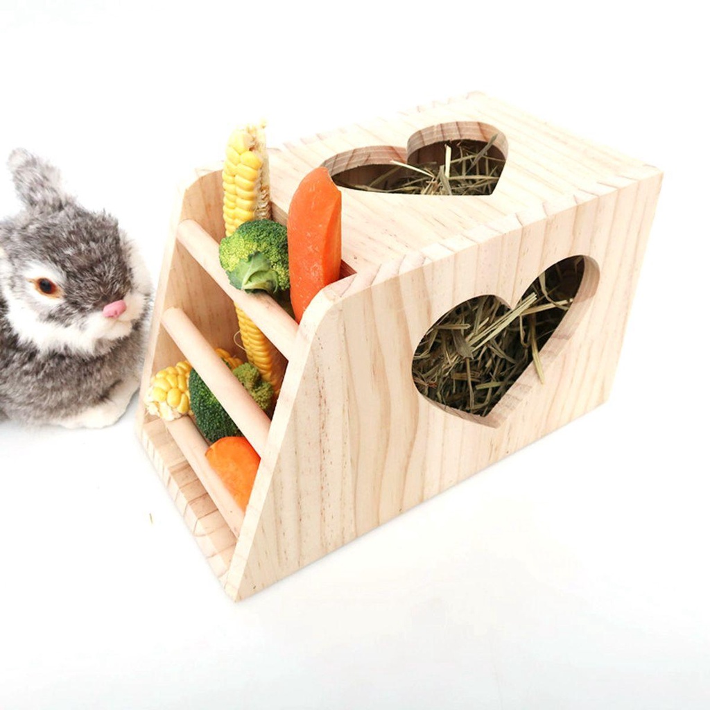 Nickolas Giá Đỡ Cỏ / Thỏ / Heo / Thỏ Bằng Gỗ Đa Năng Có Thể Gắn Tường