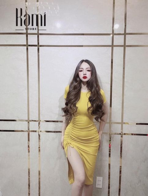 Đầm body xẻ tà đây rút | BigBuy360 - bigbuy360.vn