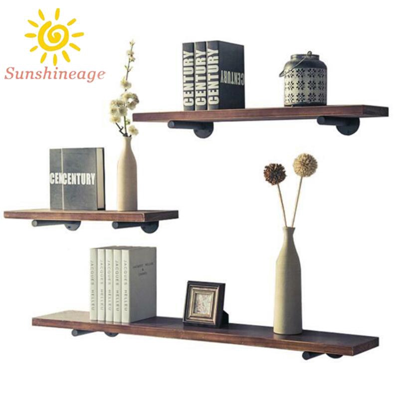 Giá đỡ kệ gắn tường hình ống sắt phong cách cổ điển dùng cho trang trí