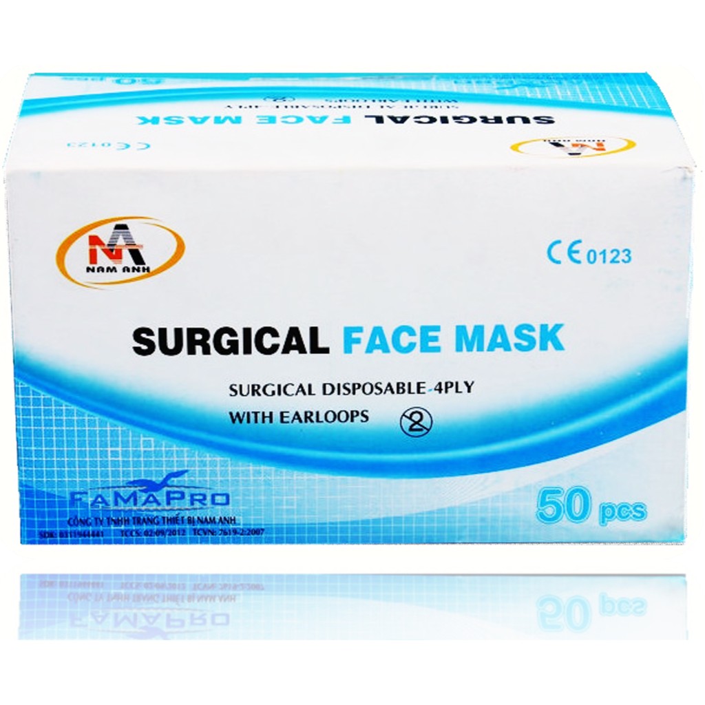 Khẩu Trang Y Tế Than Hoạt Tính Cao Cấp Nam Anh 4 Lớp Xám Tốt (50 cái)