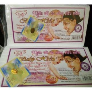 Khăn vải khô đa năng Hiền Trang ( 220g/túi) - Giấy khô đa năng cho bé