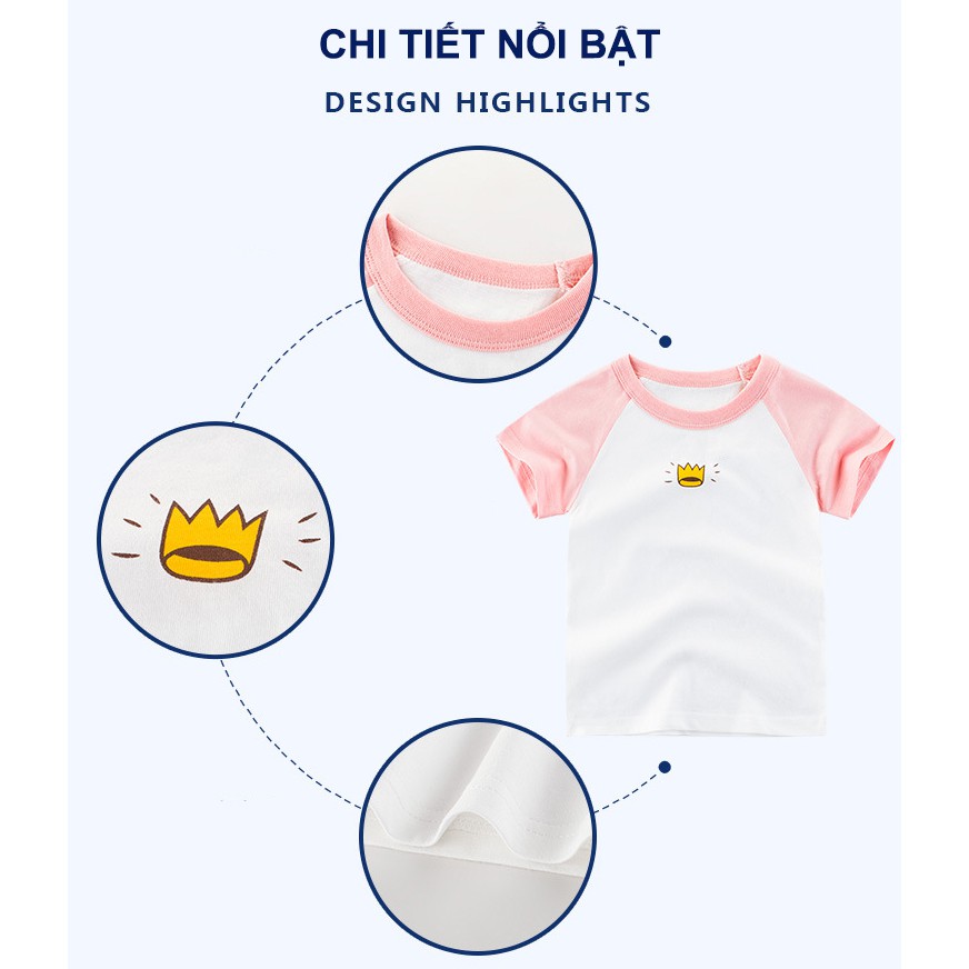 Áo thun bé gái hãng 27KIDS chất cotton mềm mịn AT7