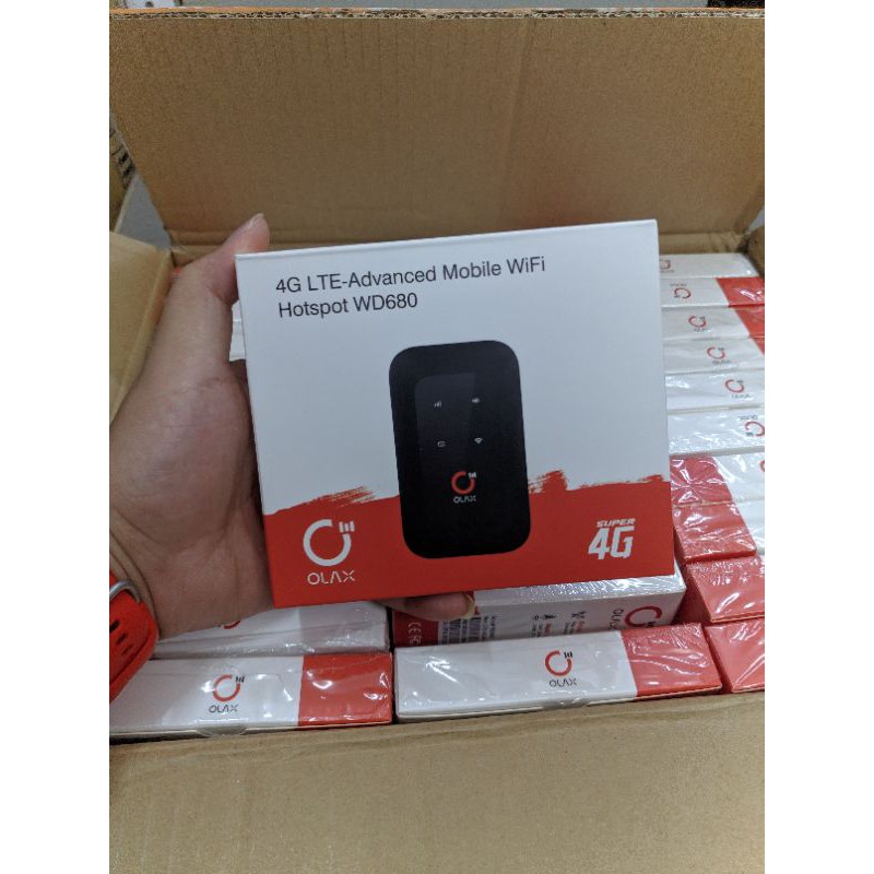 Bộ phát wifi di động bằng SIM 4G LTE OLAX WD680 tốc độ cao 150Mbps chính hãng