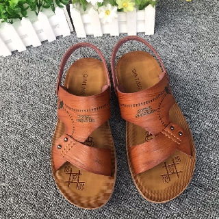 Dép Sandal nam da bò tự chất lượng hàng nhập khẩu 042