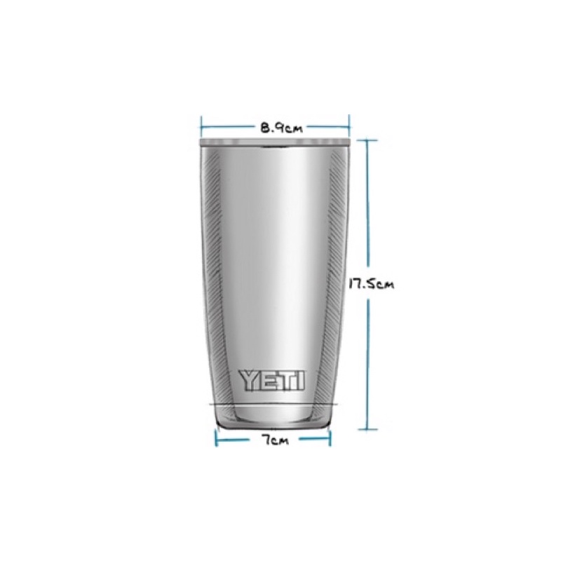 Ly giữ nhiệt YETI  chính hãng - Rambler 20oz nắp Magslider