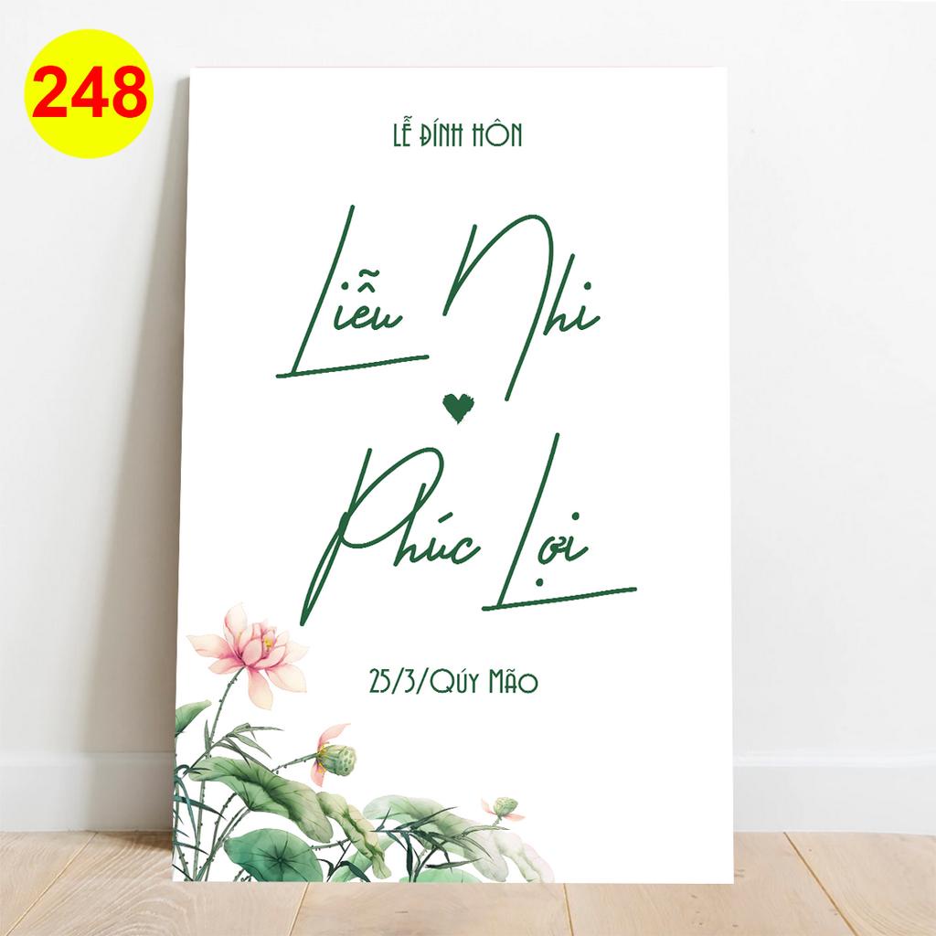 MS 248 - Bảng Welcome trang trí đám cưới