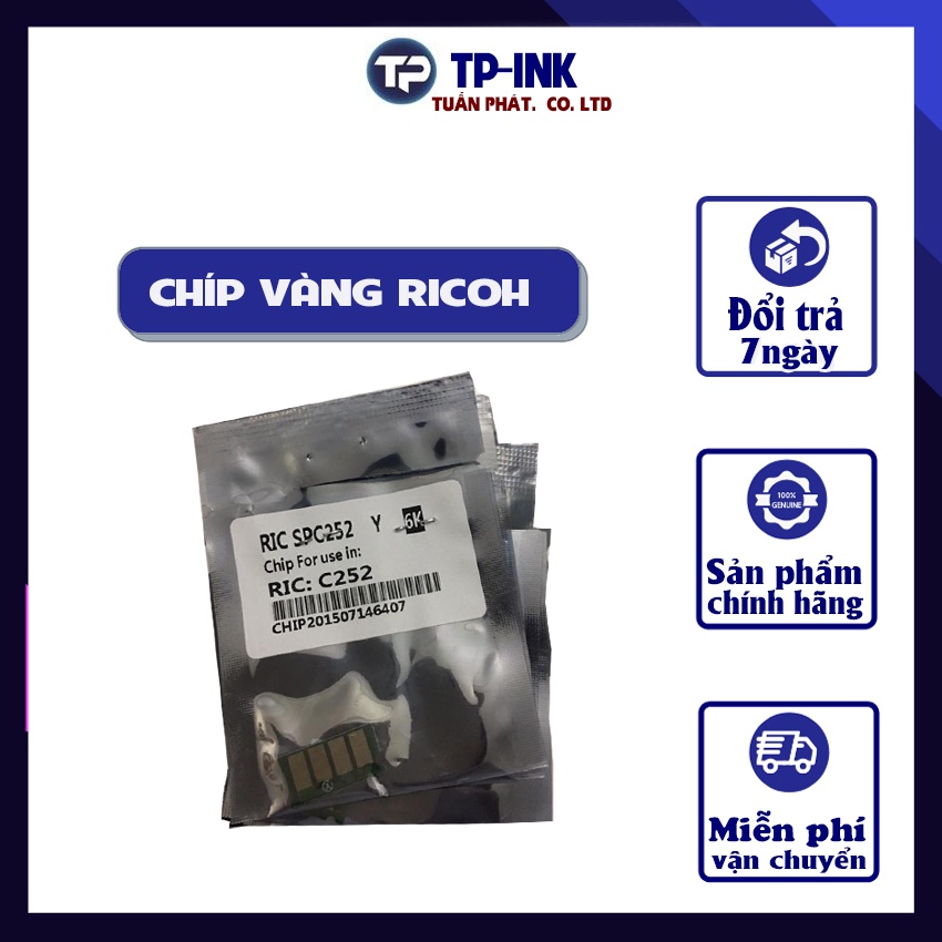 [FREESHIP] Chip [RẺ VÔ ĐỊCH] chip Vàng cho Ricoh SPC 252DN/SPC252SF