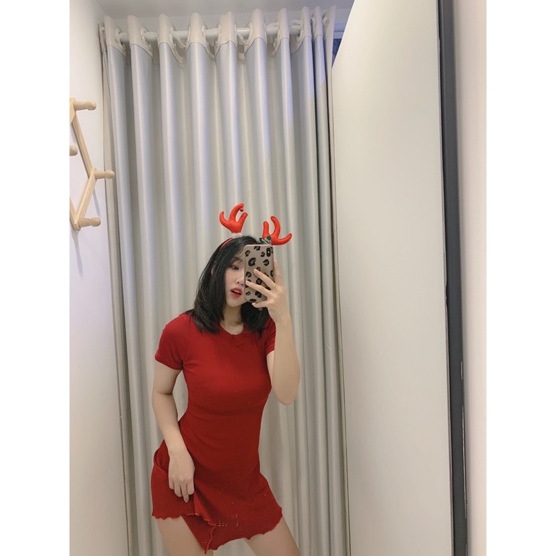 ĐẦM THUN ĐEN CỔ TRÒN 0812 | BigBuy360 - bigbuy360.vn