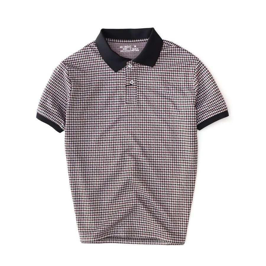 Áo Thun Polo Tay Ngắn Nam GU CHẤT, Vải Dệt Kim Mềm Mại, Thông Thoáng, Phom Regular Dễ Mặc - GUPL22