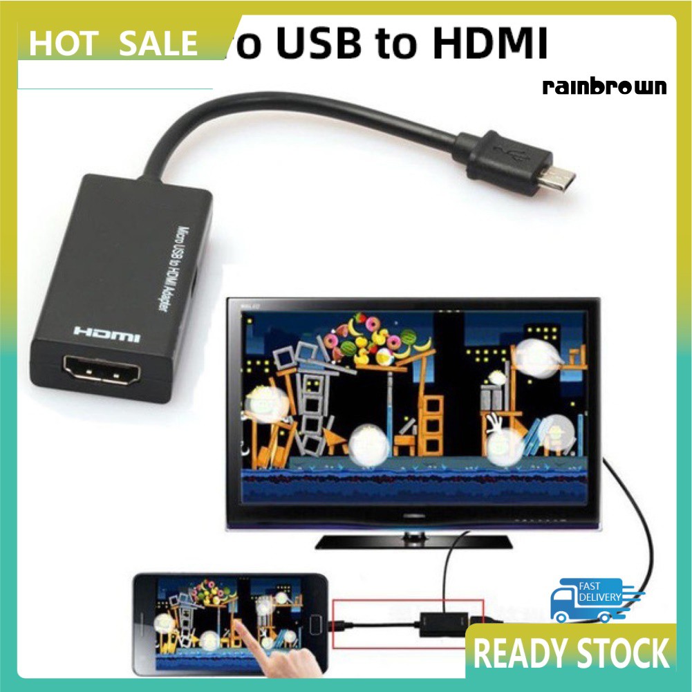 Cáp Chuyển Đổi Cổng Micro Usb Sang Hdmi Cho Điện Thoại Hdtv