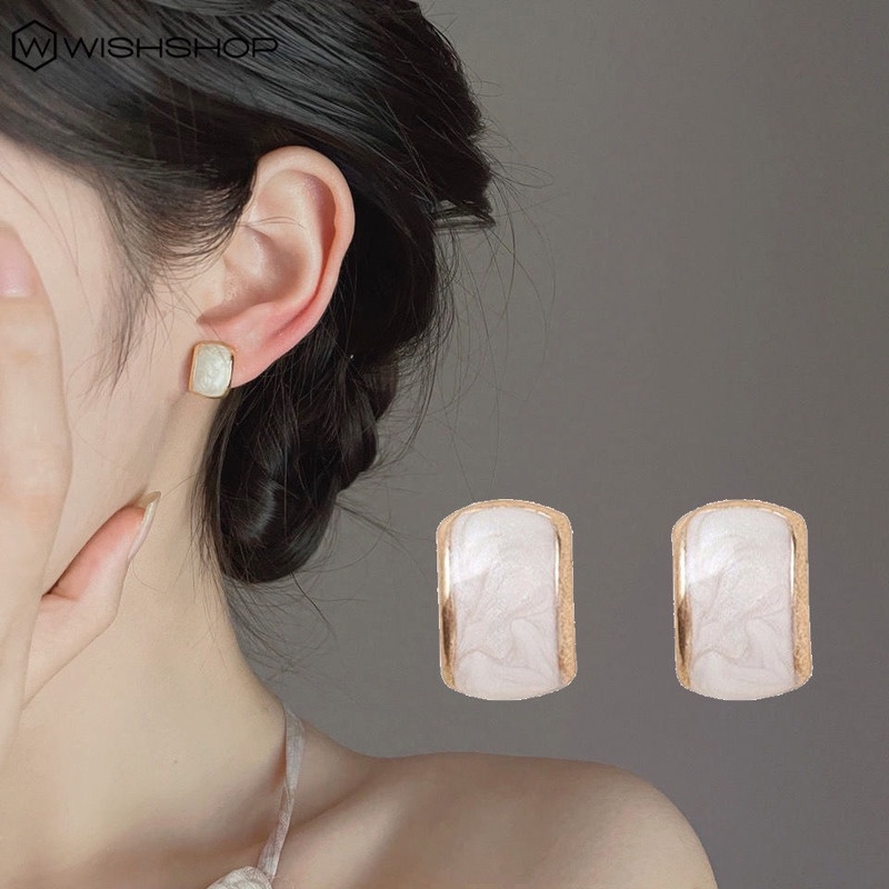 Bông Tai Mạ Vàng Hình Vỏ Sò Phong Cách Hàn Quốc Thanh Lịch Cho Nữ