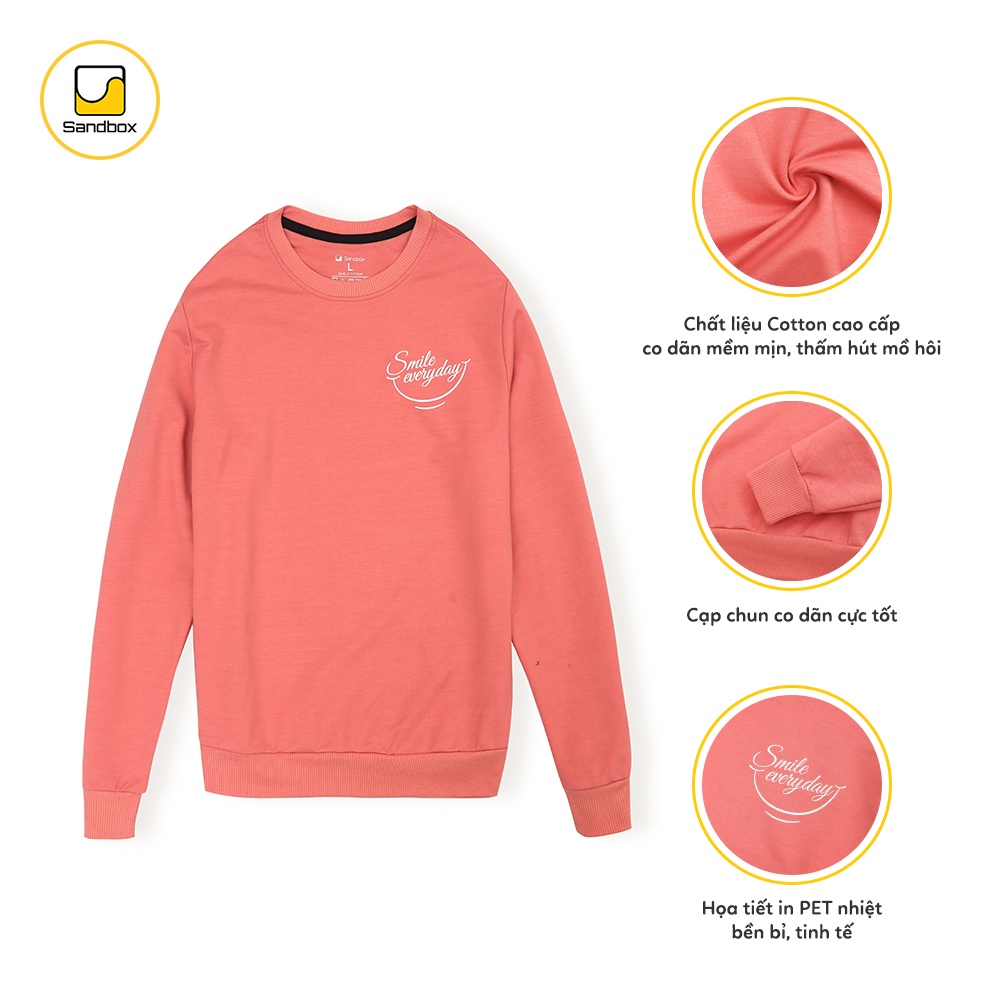 Áo Sweater Nữ SANDBOX Chất liệu Cotton Cao cấp, Mềm mịn, Không Bai xù, Co giãn thoải mái (ANI21001) | BigBuy360 - bigbuy360.vn