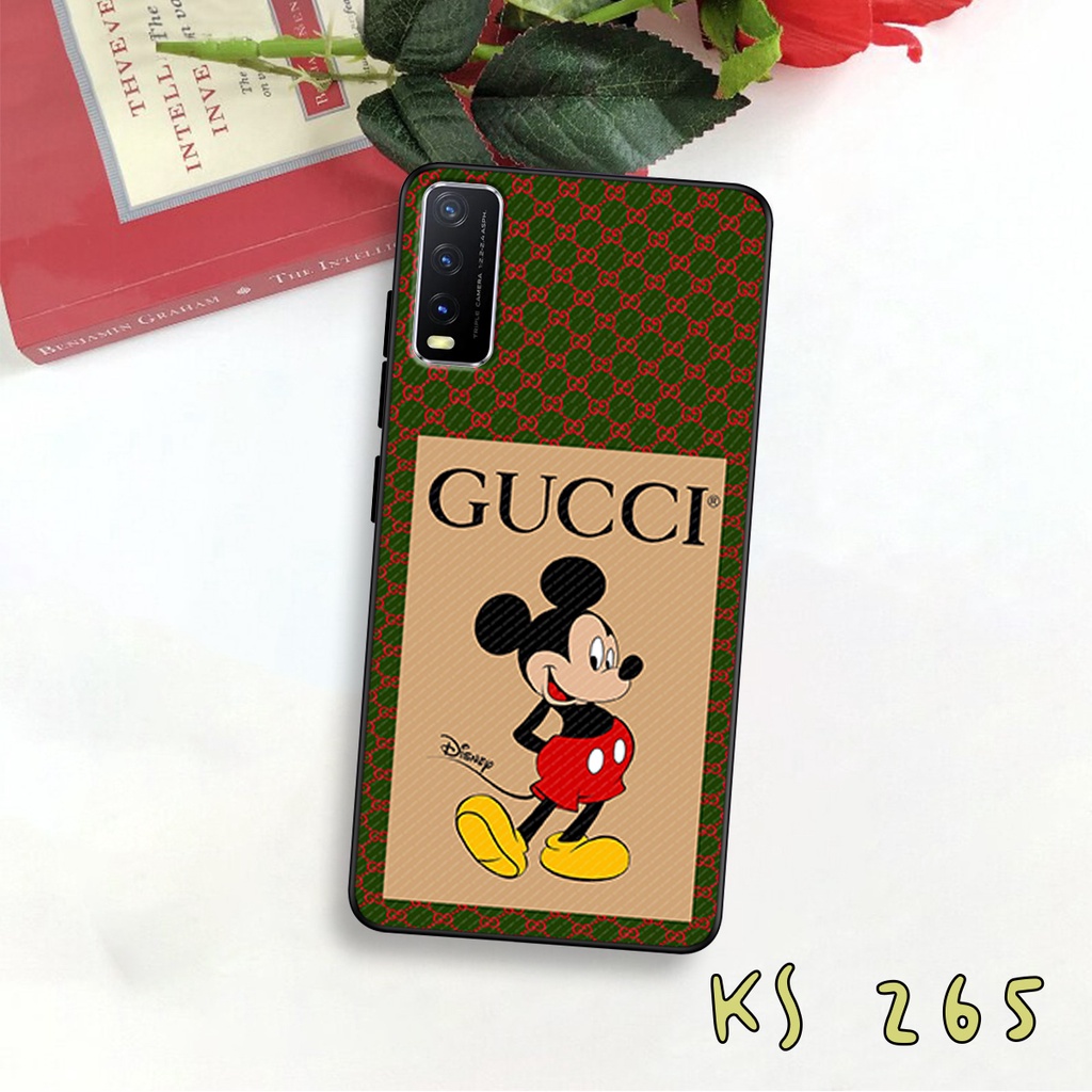 Ốp lưng Vivo Y20 - Vivo Y20s - Vivo Y12s - Ốp lưng in hình GÜÇÇÏ - lưng nhám viền TPU cao cấp