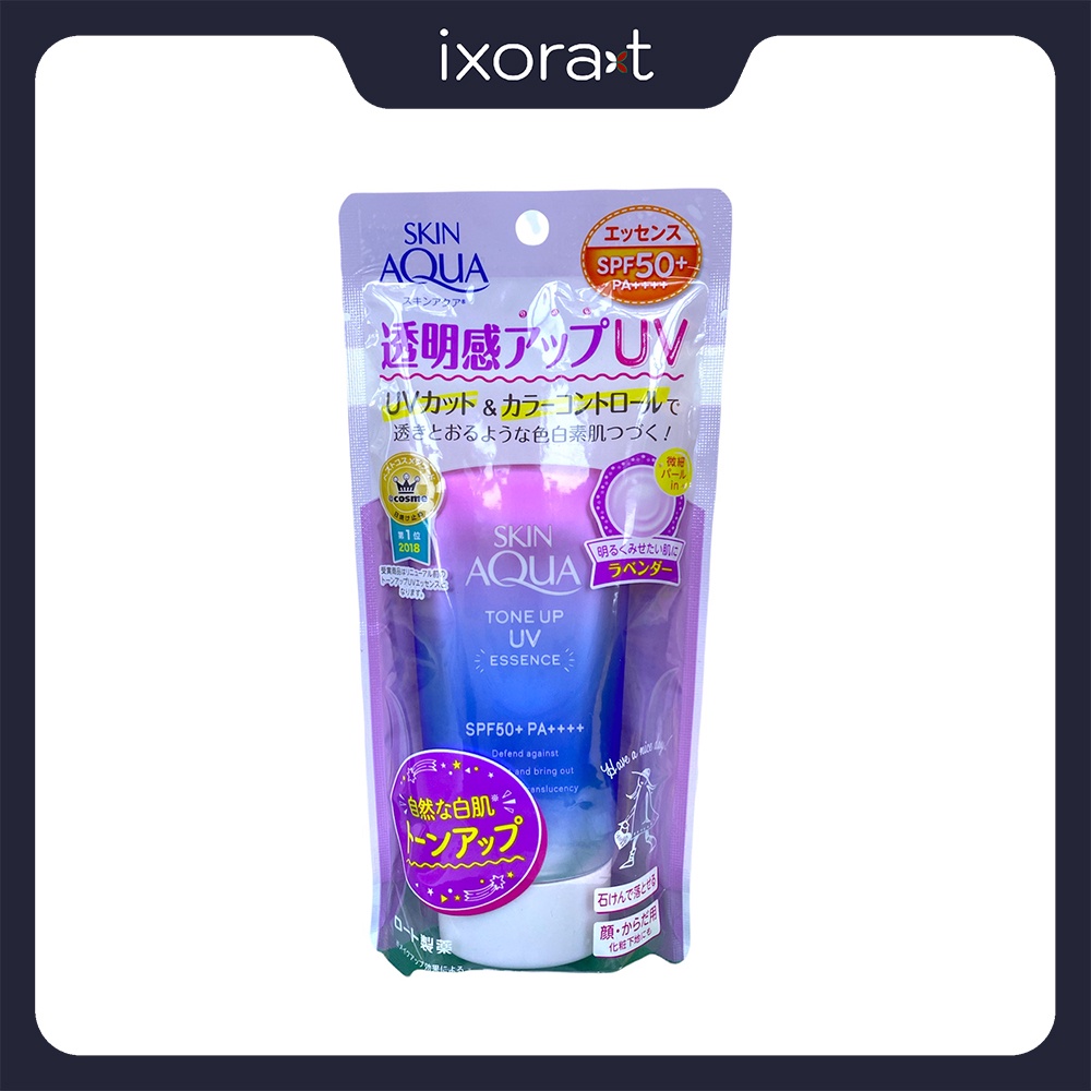 Kem chống Nắng Rohto Skin Aqua Tone Up Uv Essence Sunscreen 80G [ Made in Japan ]