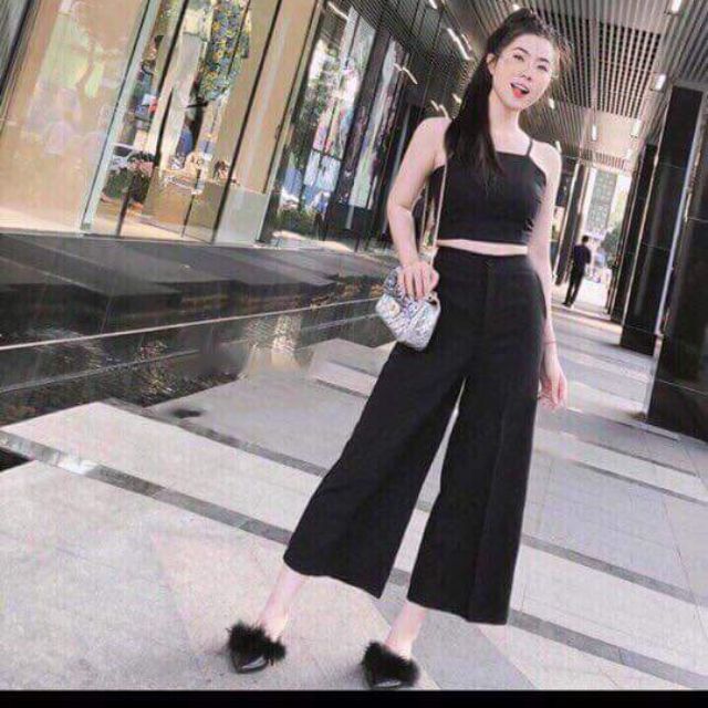 🍉 SET ÁO CỘT NƠ + QUẦN ỐNG RỘNG 🍉