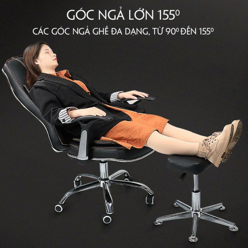 Ghế xoay văn phòng chất liệu da pu cao cấp mềm mại, thoáng mát – Nội thất Khả Vy