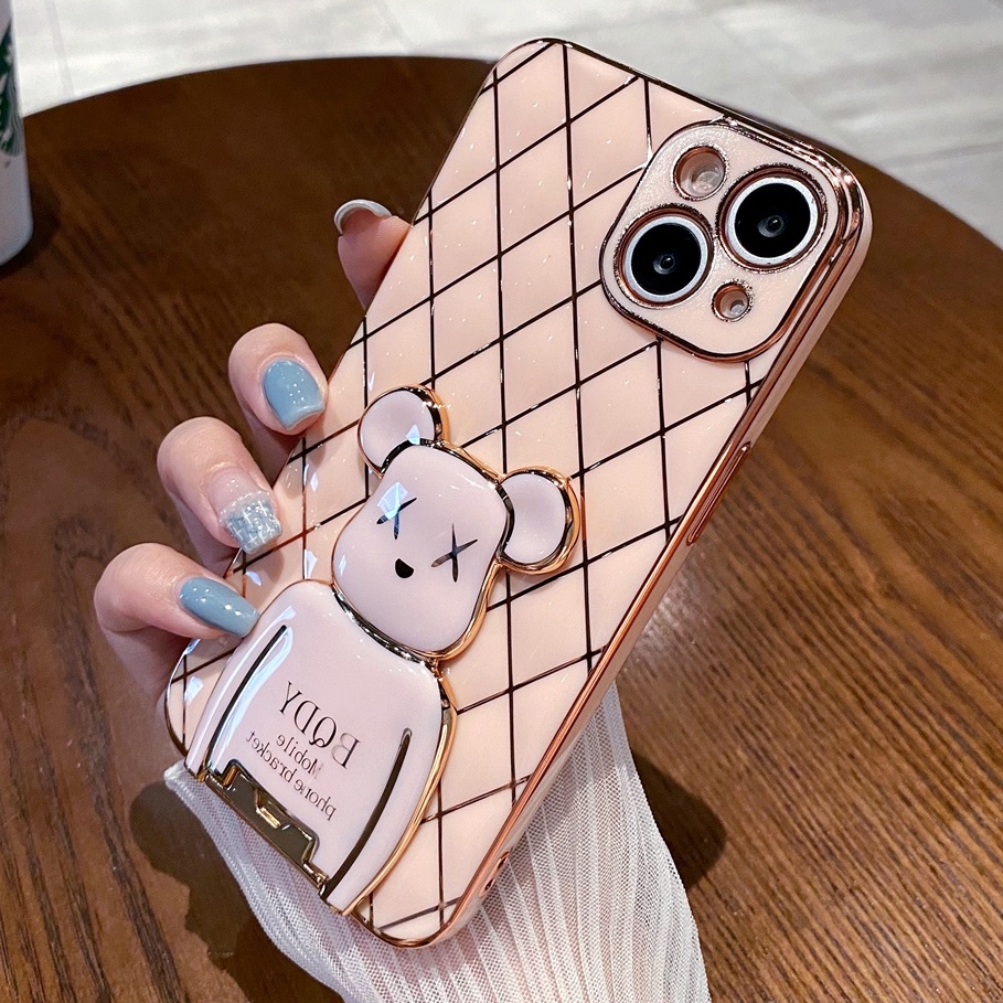 Ốp Điện Thoại Có Giá Đỡ Hình Phi Hành Gia 3D Cho iPhone 13 Pro Max 12 Pro 13 mini 11 X/XS XR XSMAX 7P/8P