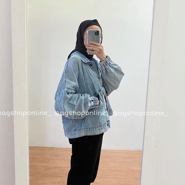 Giảm giáÁo Khoác denim oversized Cổ Điển Ngoại Cỡ Của AGS &co